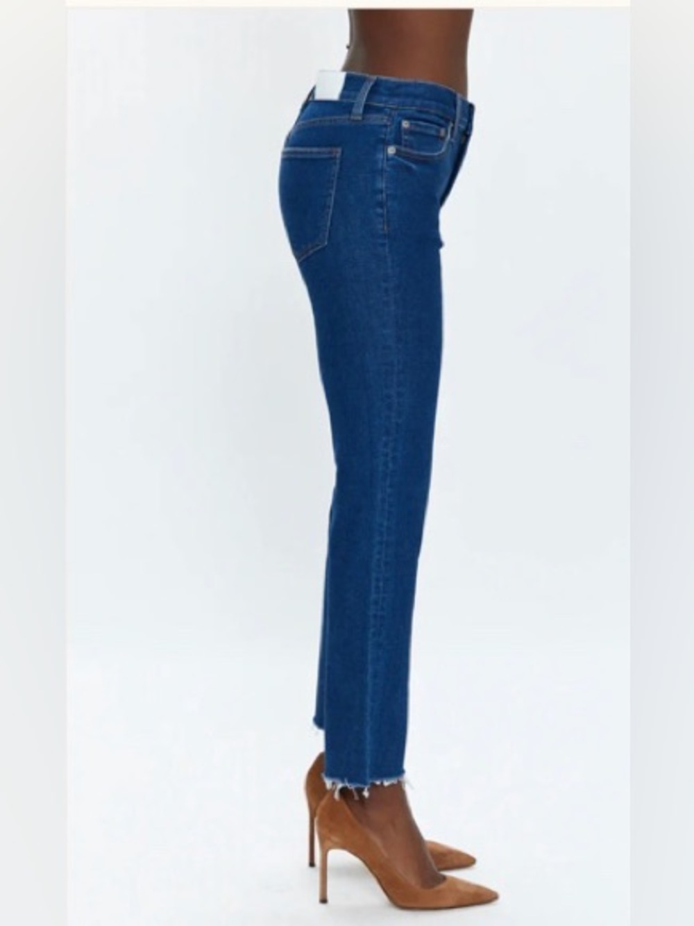 NWOT Pistola Size 25 Lennon High Rise Crop Boot Cut‎ Dark Wash Jeans - Picture 6 of 12